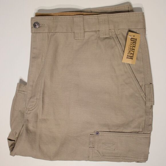 NWT $55 Duluth Trading Fire Hose 10" Cargo Shorts Khaki Men's Size 48 (A3) - Picture 3 of 7